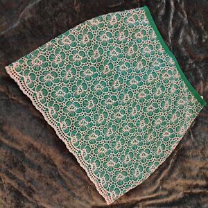 J. Crew Embroidered Green skirt